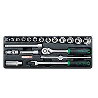 TOPTUL GCAT2002 20PCS 3/8inch DR. Flank Socket Set
