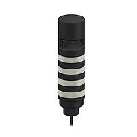 Banner Engineering TL50CGYORAOSI Tower Lights Compact Tower Light: 4-Color Omnidirectional; Steady Audible Indicator w/ Intensity Adjust; Voltage: 12-30 V dc or 24 V ac; Environmental Rating: IP67; Input: Bimodal; Colors: Green Yellow Orange Red; 2 m (6.5 ft) Integral Cable