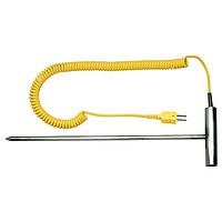 OMEGA 88312K Heavy Duty T-Handle Penetration Thermocouple Probe (Thermocouple, K, 480 °C, Surface Probe)