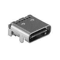 Kycon KUSBX-SMT-CS2-W30TR USB Type C Connectors TOP MNT USB 3.1 C 2R WHT INSL 30uGLD T/R