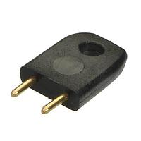 Harwin D3086-98 Male SHORTING LINK PLUG BLACK INSULATED