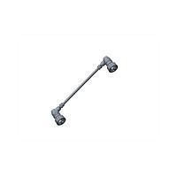 Amphenol LTW RCP5SM-RCP5SM-SR7B10 Cat 5e RJ, Middle Size, Plastic, 1.5A, Cat 5e, Right Angle-to-Right Angle, Screw Thread, Overmolded Double Ended, Length 10000mm, IP67