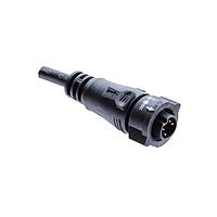 Amphenol LTW BD-03AFMM-QL8E10 Sensor Cables / Actuator Cables X-Lok, Standard Size, Plastic, 5A, 03 pins, Female Connector, Male Contact, Straight, Push Lock, Overmolded, Length 10000mm, IP68