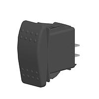 Carling Technologies V2D2S00B-AZC00-000 Sealed Rocker Switch 1-pole, (ON) - None - OFF, 20A 12VDC not HP rated, Non-Illuminated, Sealed Contura II Rocker Black Switch with No Lens and .250 Tab (Q.C.), 10 Terminal base