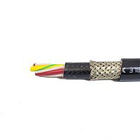 Alpha Wire 85245CY BK002 Automation and Process Control 24 AWG 5 Conductor 600V Braid PVC PVC, 500 ft Spool - Black