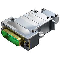 Amphenol Positronic RD9M10GE0/AA-14 Plug D-Sub Male Connector 9P Crimp Zinc Shell RoHS Backshell Assembly Jackscrews