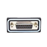 NorComp SDF-V15-213L011 Receptacle 15 pin vert solder F flash 4-40 int thrd