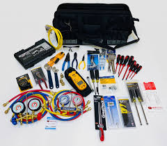 HVAC service instruments for refrigerant leak detection and maintenance
