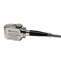Amphenol Wilcoxon PCC423AR-10-J10 Vibration Sensors Integral cable vibration transmitter, low profile 4-20 mA vibration sensor, 105C extended temp range; 10 g full scale, proportional to acceleration, RMS; 16' J10 integral cable, blunt cut, 1/4-28 captive screw