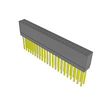 Samtec ESQ-122-14-G-D Sockets Elevated Socket Strip, 0.100" Pitch