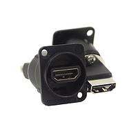 Switchcraft EHHD192BPKG HDMI, Displayport & DVI Connectors EH Series HDMI Feedthru Blk w/40Mnt Screws