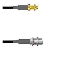 Amphenol Custom Cable Q-2Y01X0008096i RF Cable Assemblies SMA-SJB/N-SJB RG58 96I