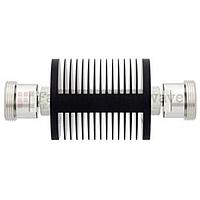 Fairview SA75DFDF25W-20  20 dB Fixed Attenuator 7/16 Female To 7/16 Female Up To 7.5 GHz Rated To 25 Watts With Black Aluminum Heatsink Body