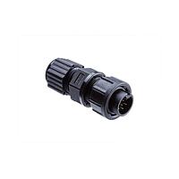 Amphenol LTW BB-03BFMA-LL6001 Standard Circular Connector Ceres, Standard Size, Plastic, 10A, 03 pins, Female Connector, Male Contact, Straight, 2 Points Lock, Solder, Field Installable, F3.5 - F6.5mm, IP66