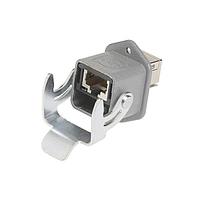 HARTING 09452151560 Industrial METAL,HAN3A,RJ45CAT6 PANEL FEED THROUGH