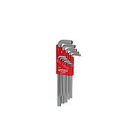 Urrea 4972RHD Hex Key Set (L-type, 13 pcs, plastic case)