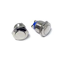 E-Switch PV1F640BBG-M06 Anti-Vandal Switches 0-2A 48VDC Off (On) 19mm Flat 1 Pole