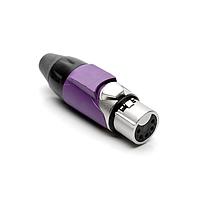 Amphenol Audio AX5F7M-AU Connectors 5P SOCKET F PLUG GLD W VLT MRK SLEEVE