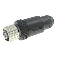 Omron Automation and Safety XS2C-D4S1 Straight 4P Socket Screw Term For 6mm Dia. Model