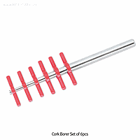 SciLab SL.Cor7021 Cork Borer, 6 pcs/set, dia, Φ5 ~ Φ11mm