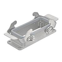 HARTING 19440060546 Hoods 6B INOX (Stainless Steel) Hood Side Entry, Single Lever, High Construction, M25