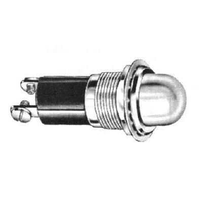 Panel indicator lens components for lamp-based assemblies