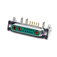 Amphenol CONEC 3013W3SCT56N40X Mixed Contact D-Sub Connectors 13W3 SOLDER CUP FEMALE R/A 20 AMP