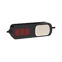 Banner Engineering PTL110S-LD3-QP150 LED Bulbs & Modules PTL110 Node; Voltage: 10-30 V dc; Environmental Rating: IP54; Indicator only; 3-digit 14-segment LED Display; 150 mm (6 in) M12 PVC Pigtail QDs