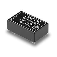 Cincon EC3AW02M Isolated DC-DC Converter, 3 Watt, 4:1 Input Range, 9-36VDC Input, 12VDC Output, 500VDC min. Isolation, Black Coated Copper with Non-Conductive Base, DIP-24, 1.25x0.80x.40"