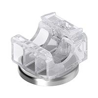 Banner Engineering LMBWLS27U-MAG LED Mounting Hardware Bracket: For Use with WLS27; Universal Clamp; One Bracket; Clear Copolyester; Magnet Mount
