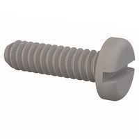 Essentra Components 010632P050 Pan Slotted Pan Slotted Screw, #6-32 Thread, 1/2 Lg