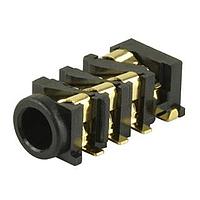 Same Sky (formerly CUI Devices) SJ2-35983D-SMT-TR Phone Connectors 3.5mm gold terminal 3cond Tip/Ring swtch