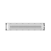 Microtips Technology NMTC-S16204XRGHS-10B LCD Character Display Modules Gray Reflective