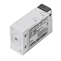 Nidec Components PS40-103G-NAM Pressure Switches 0 ~ 1000 kPa, gauge, 1 switch output w/adjustable hysteresis and analog output NPN open collector, non-corrosive gases, M5 female screw pressure port, cable lead