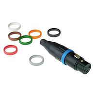 Amphenol Audio AC-RING-YEL-PK2 Accessories XLR COLRD ID RINGS