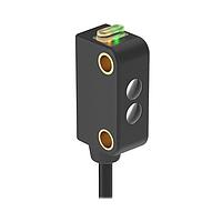 Banner Engineering DQ12RB6FF30Q5 Photoelectric Sensors WORLD-BEAM DQ12 Series: Fixed-Field; Range: 30 mm; Input 10-30 V dc; Output: DO (Dark Operate) Bipolar: 1 NPN; 1 PNP; M124-pin 150 mm (6 in) Pigtail QD;Black Housing