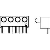 Dialight 551-0707-004F LED Circuit Board Indicators YELLOW DIFFUSED 5 VOLT