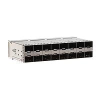 AMP Connectors - TE Connectivity 2340033-5 Cage Assemblies SFP56 STACKED 2X8 RECEPTACLE ASSEMBLY