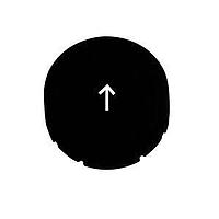 Eaton M22-XDH-S-X8 Button Plates EXTD BLK ETCHED BUTTON FOR NON-ILL PB