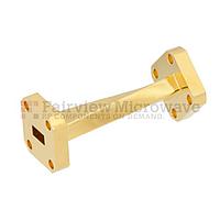 Fairview SMW28TW1002  WR-28 45 Degree Waveguide Left-hand Twist Using a UG-599/U Flange And a 26.5 GHz to 40 GHz Frequency Range