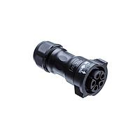 Amphenol LTW DC-05BFFA-QL8APP Standard Circular Connector X-Lok, Large Size, Plastic, 20A, 05 pins, Female Connector, Female Contact, Straight, Push Lock, Crimp, Field Installable, F8.0 - F14.0mm, IP68