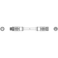 Amphenol LTW M8S04ML-SFL-SA001 Sensor Cables / Actuator Cables 4P M Conn to F Conn Double Ended 1m