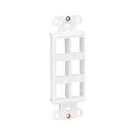 Tripp Lite N042D-006V-WH Plate Insert CENTER PLATE 6 PORT