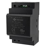 CUI Inc PDRB-60-24 Switching Supplies 24 Vdc, 2.5 A, 60 W