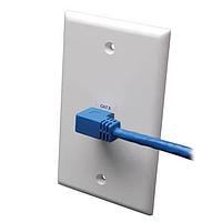 Tripp Lite N204-010-BL-RA Cat 6 CAT6 RJ45 RT A/RJ45 10' PATCH BLUE