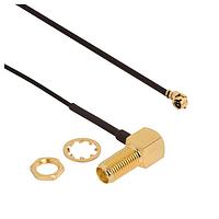 Amphenol RF 095-902-517-150 RF Cable Assemblies SMA Right Angle 1.32mm Cable,150 mm