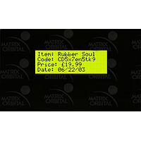 Matrix Orbital BLC2041-BK-USB PC Bay Inserts, LCD Characters 20x4 Blk Txt Y/G B/G No Key w/ Black Bkt