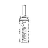 Molex 1301260357 Push Button Pendant 5054 W/ 505PL-RB; 505SS-2; 505SW-1