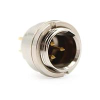 Io Audio Technologies IO-TXLR3-M-PS XLR Connectors 3-Pin Tiny XLR Chassis Connector with Slotted Round Nut/Solder Cups, Male