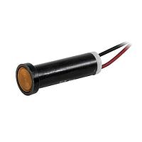 VCC 44W-NKA120-CAO LED Panel Mount Indicators Wire Leads Flush Amber 120VAC